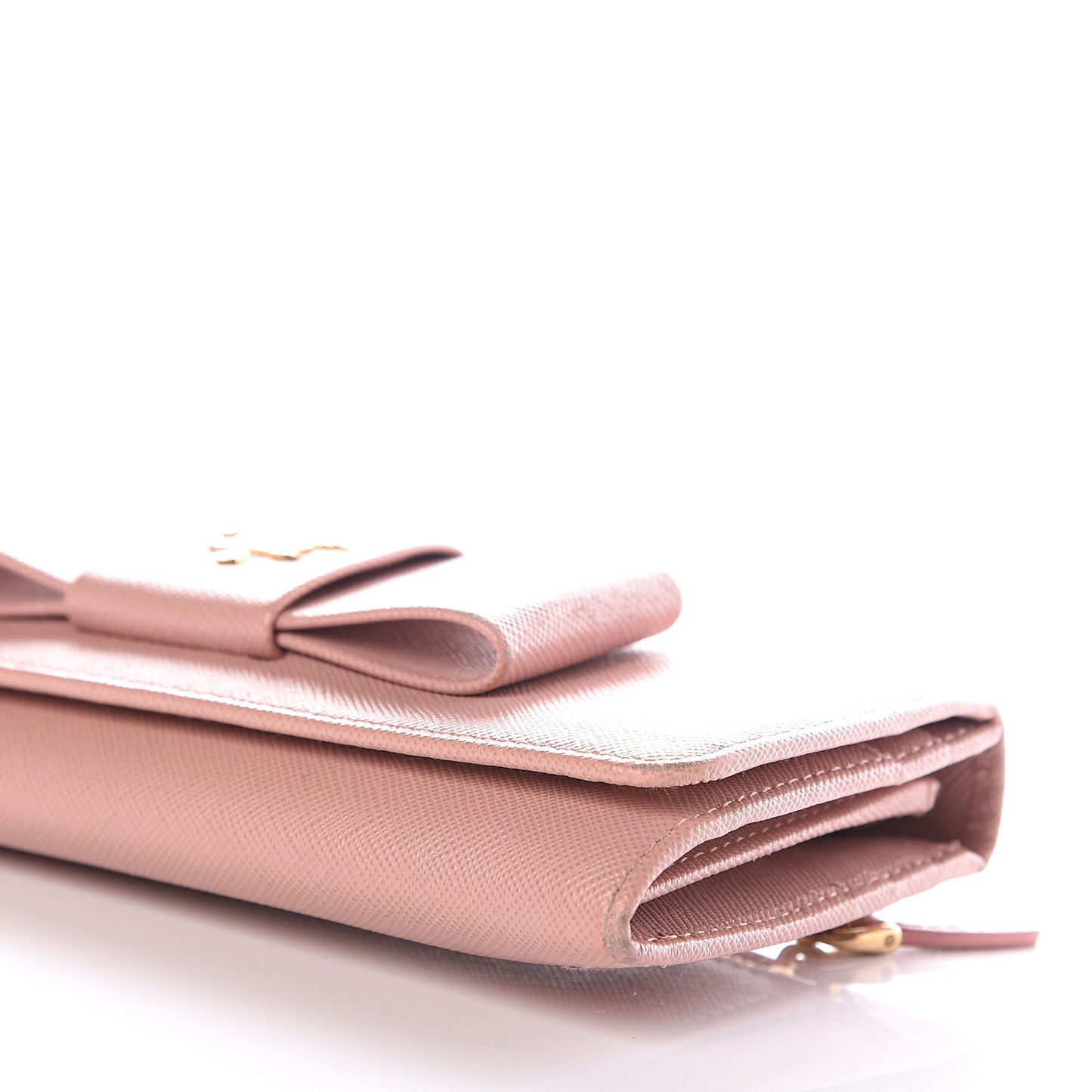 Saffiano Bow Continental Wallet Orchidea