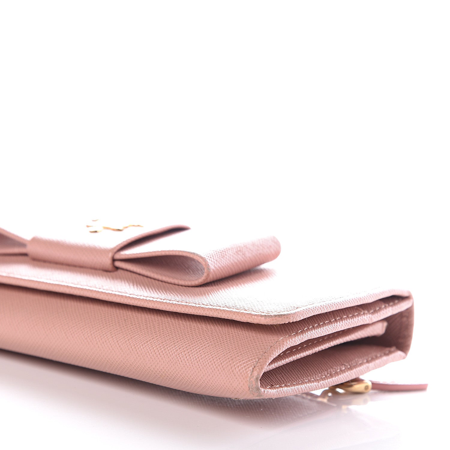 Prada Saffiano Bow Continental Wallet Orchidea 8 of 10