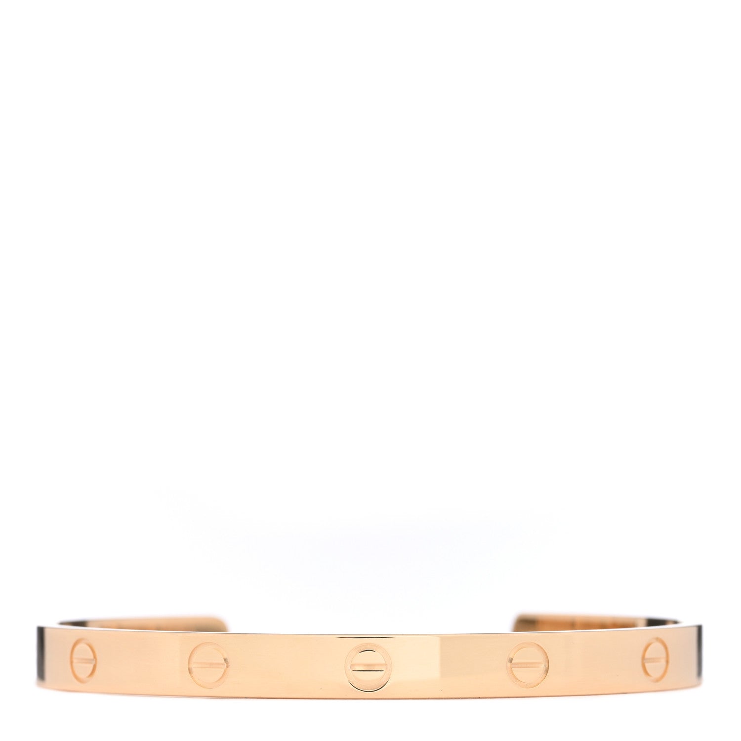 Cartier 18K Yellow Gold LOVE Cuff Bracelet 19 1 of 4