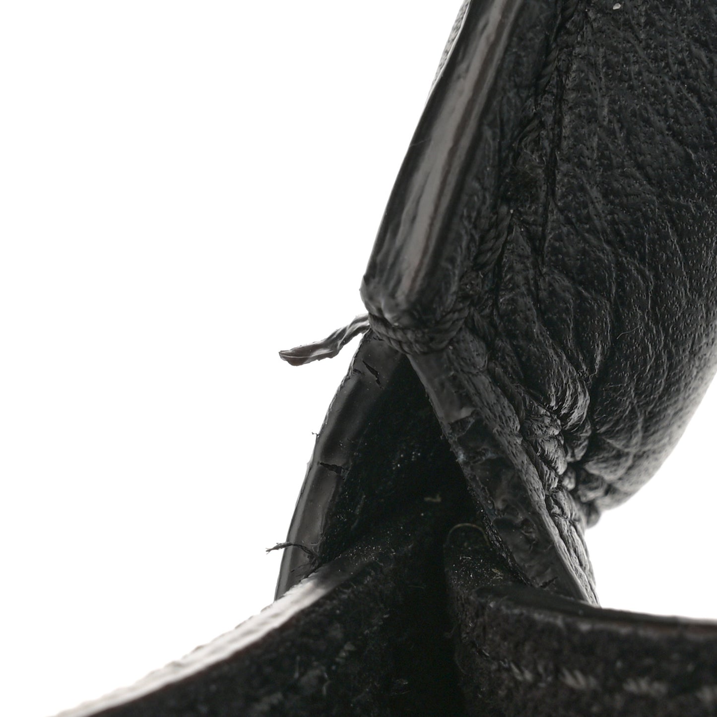 Supple Grained Calfskin Small Big Bag Black