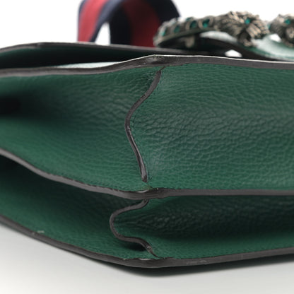 Gucci Dollar Calfskin Crystal Web Medium Dionysus Bamboo Top Handle Bag Emerald 9 of 13