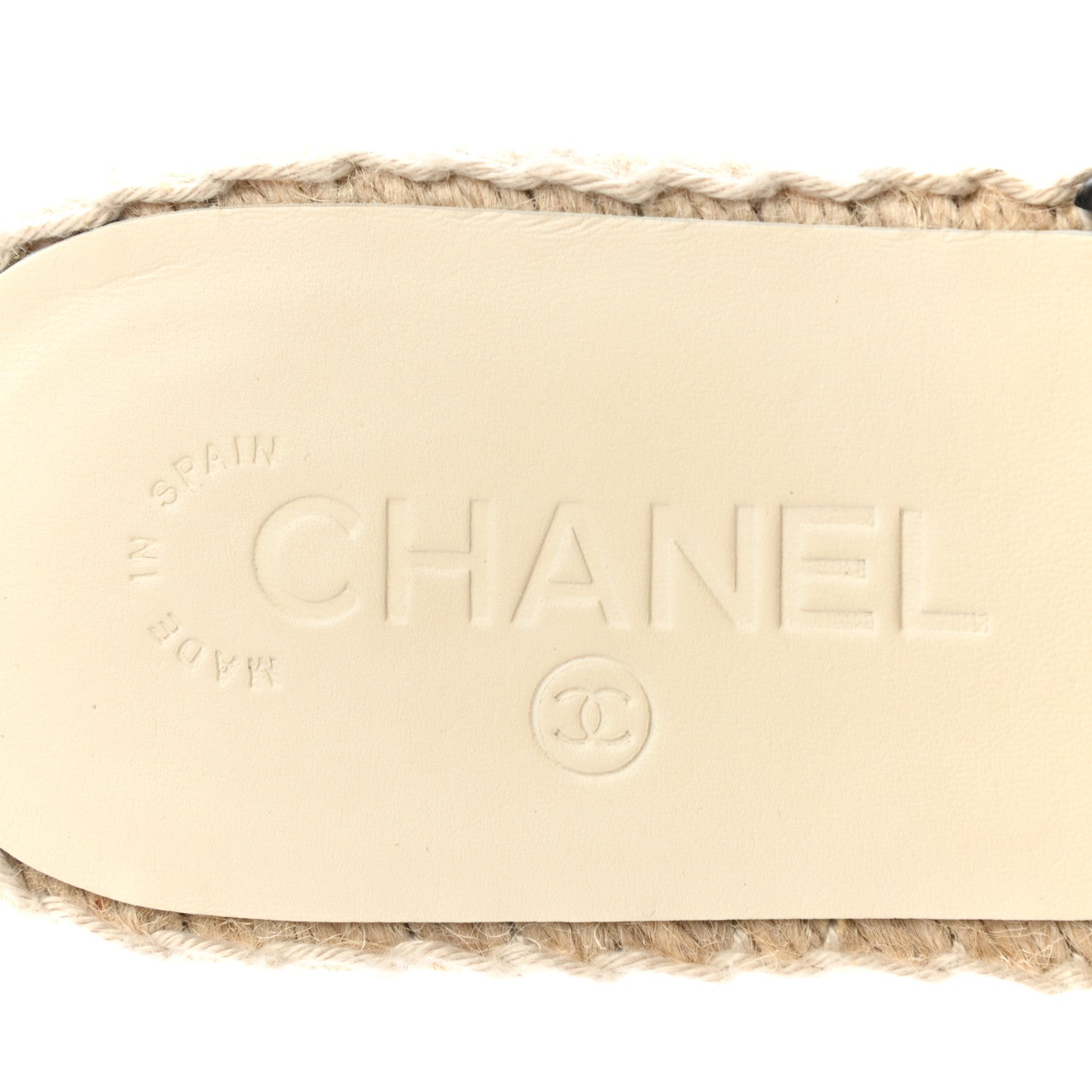 Chanel Iridescent Goatskin Patent CC Espadrille Mules 40 Black 8 of 9