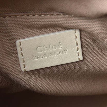 Chloe Smooth Calfskin Mini Roy Bucket Bag Natural White 6 of 12