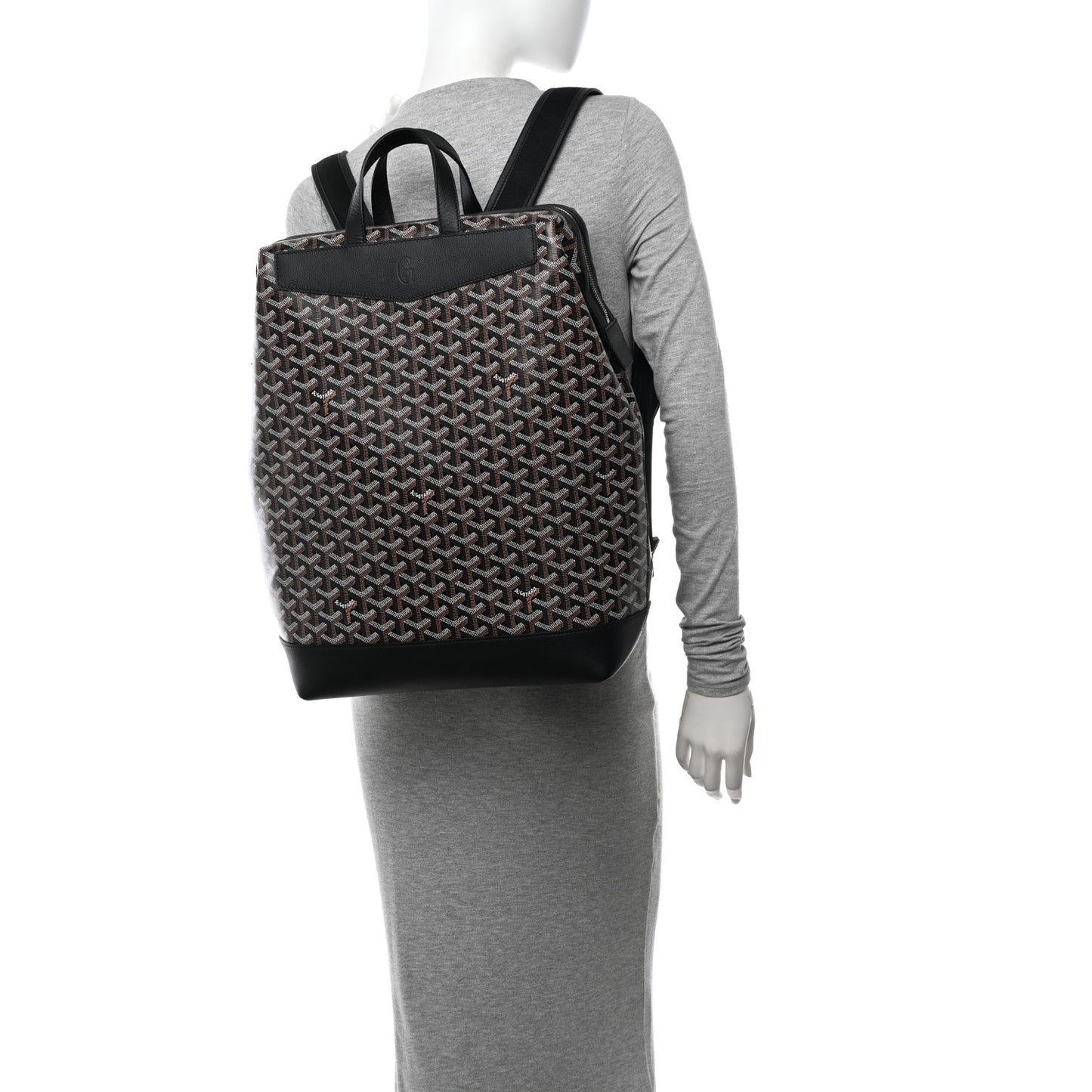 Goyardine Calfskin Cisalpin Backpack Black