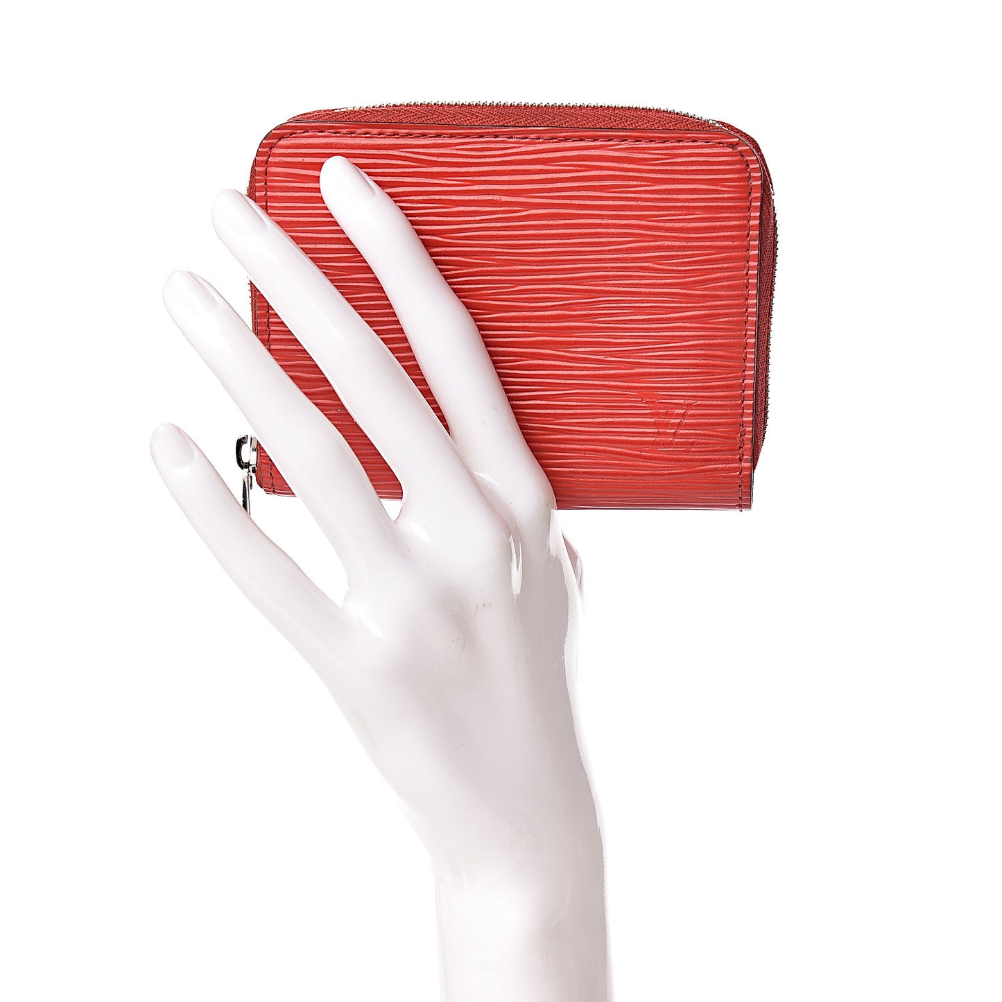 Epi Zippy Coin Purse Coquelicot
