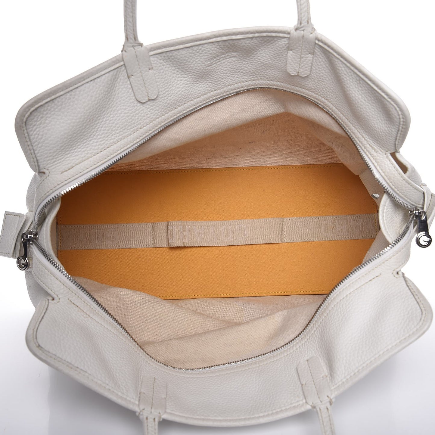 Goyardine Sac Hardy Pet Carrier PM White