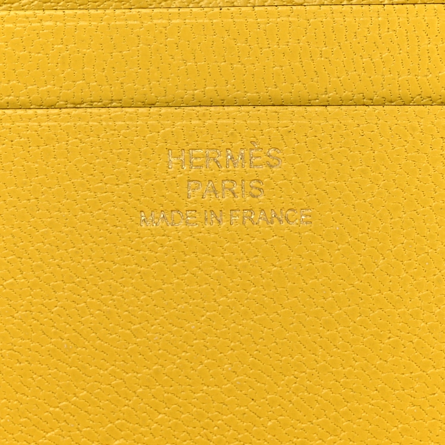 Hermes Chevre Chamkila Medor Card Holder Jaune De Naples 6 of 7