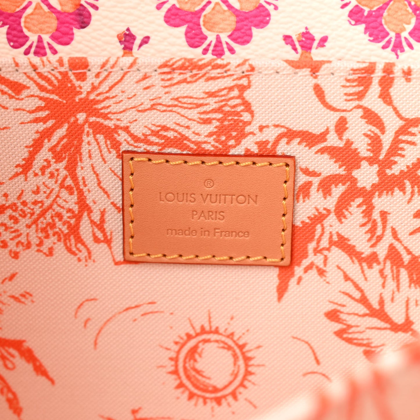 Monogram Tiles By The Pool Pochette Metis MM Coral