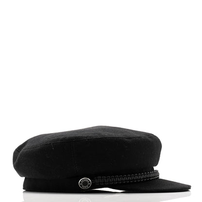Hermes Cashmere Womens Deauville Cap 58 Black 5 of 8