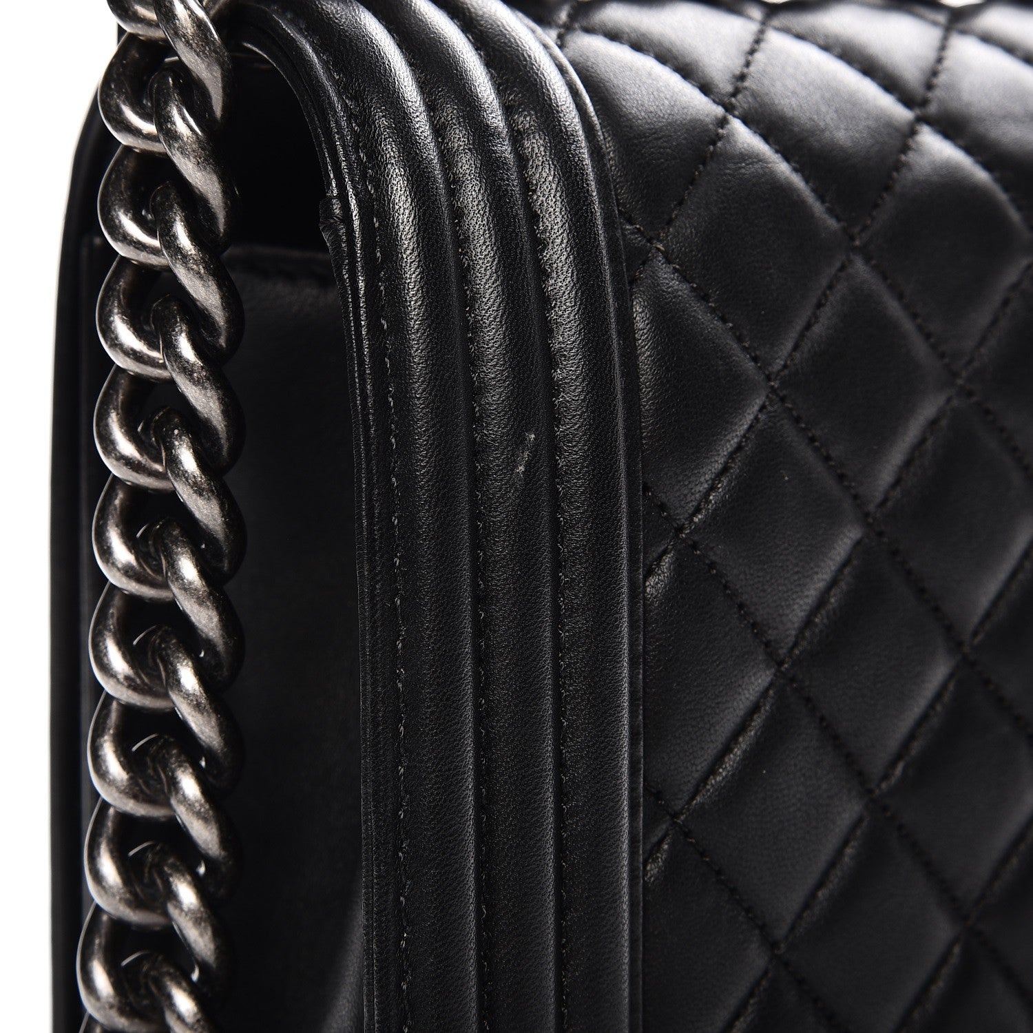 Chanel Lambskin Quilted New Medium Boy Flap Black 8 of 11
