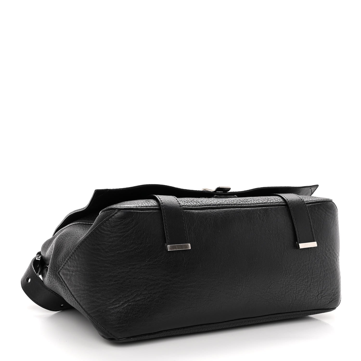 Proenza Schouler Pebbled Calfskin Double Sided PS Courier Bag Black 4 of 12