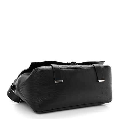 Proenza Schouler Pebbled Calfskin Double Sided PS Courier Bag Black 4 of 12