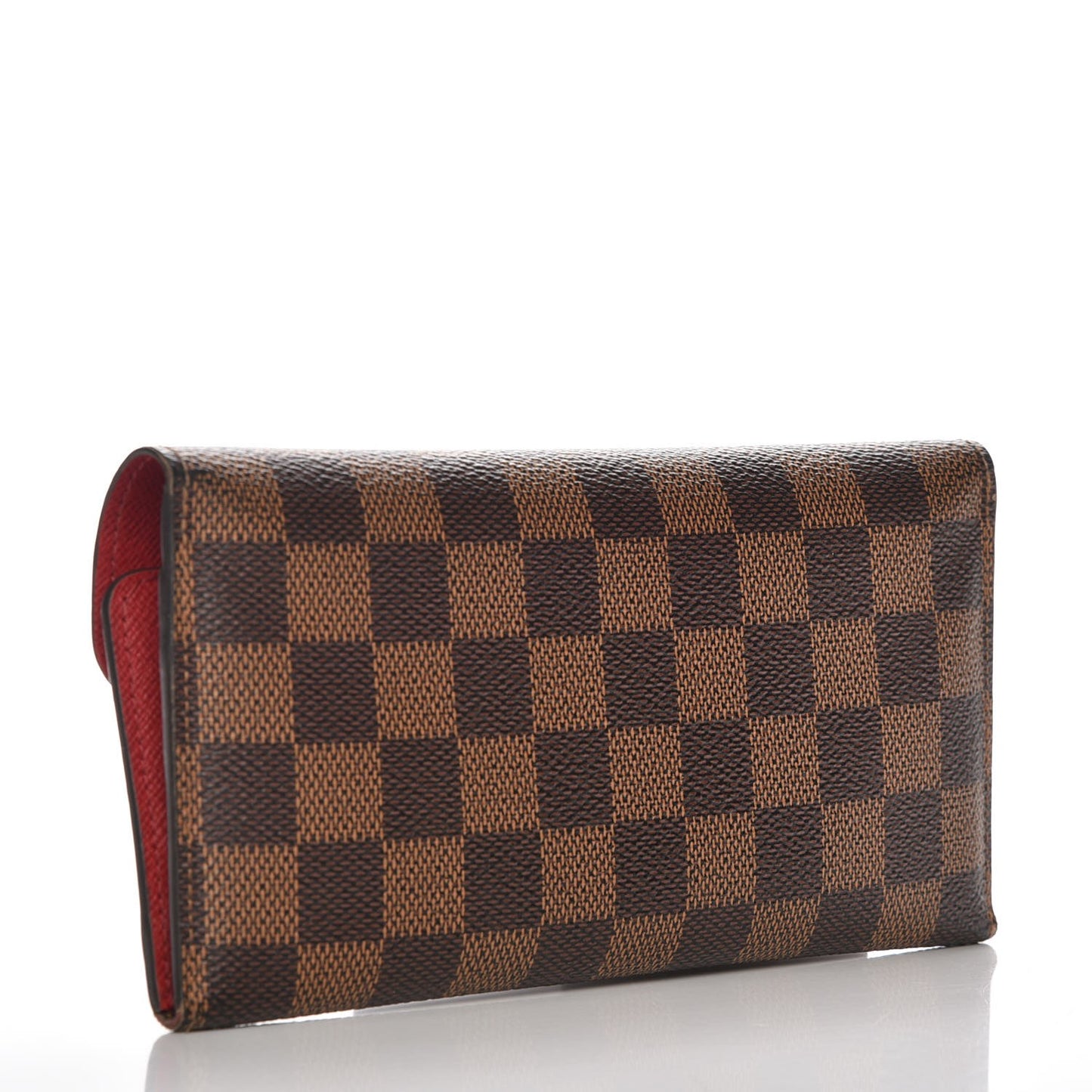 Damier Ebene Josephine Wallet Red