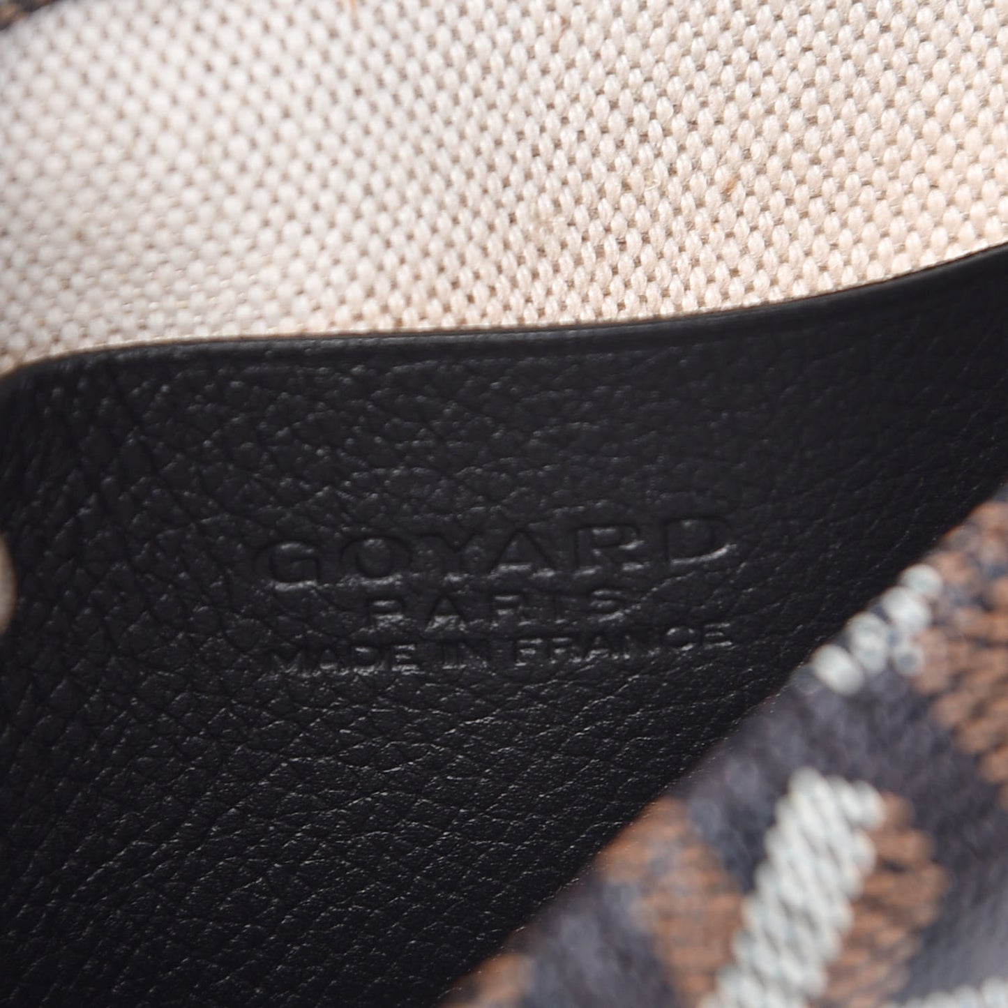 Goyardine Plumet Wallet Clutch Black
