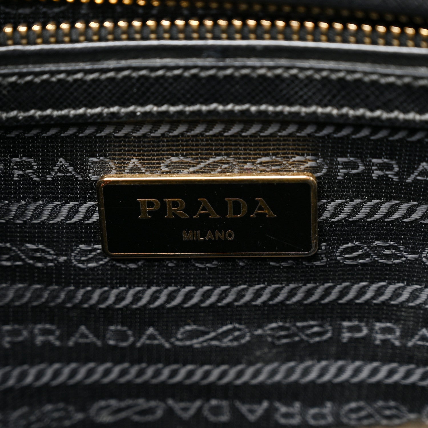 Prada Saffiano Small Galleria Double Zip Tote Black 6 of 11
