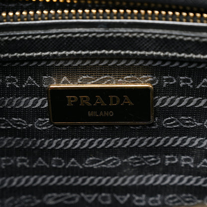 Prada Saffiano Small Galleria Double Zip Tote Black 6 of 11