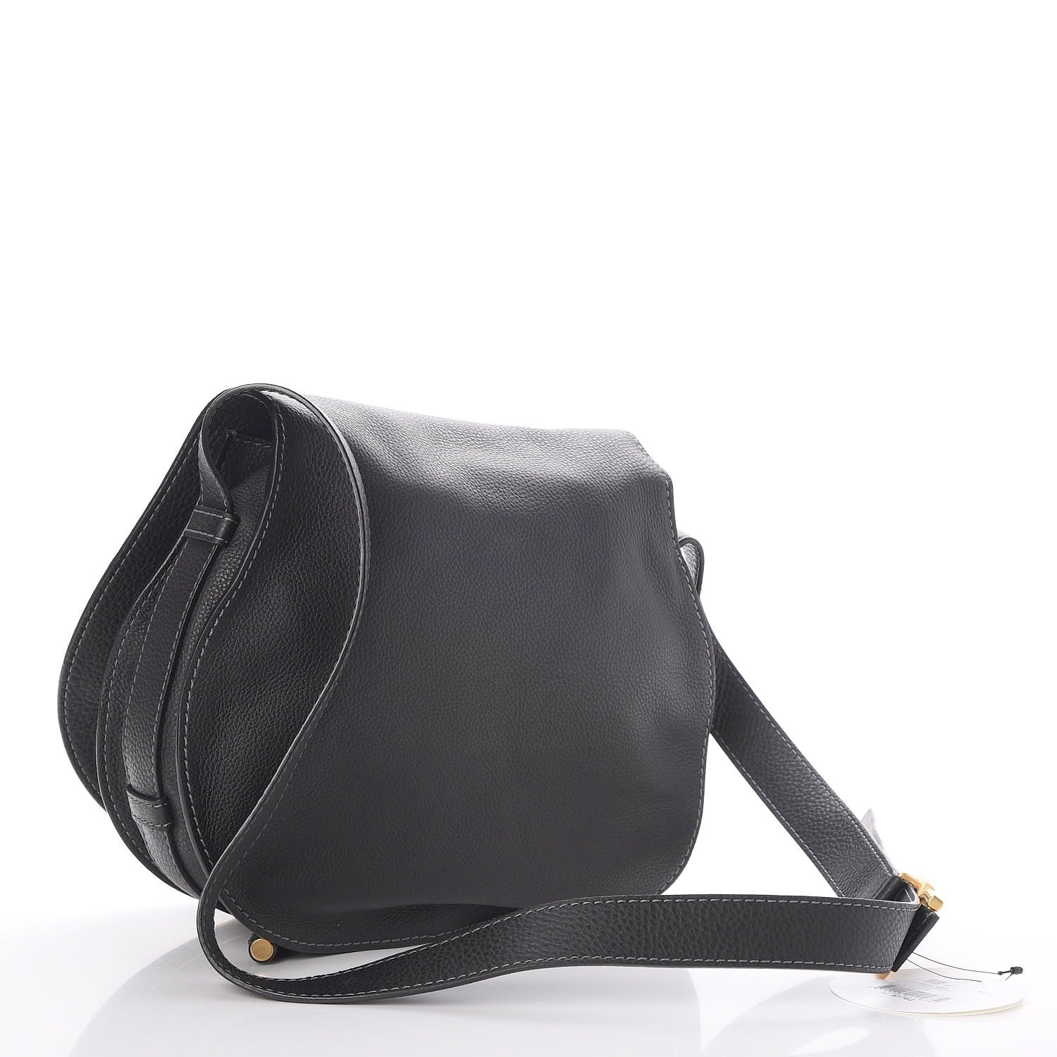 Chloe Calfskin Medium Marcie Round Crossbody Bag Black 3 of 8
