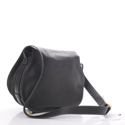 Chloe Calfskin Medium Marcie Round Crossbody Bag Black 3 of 8