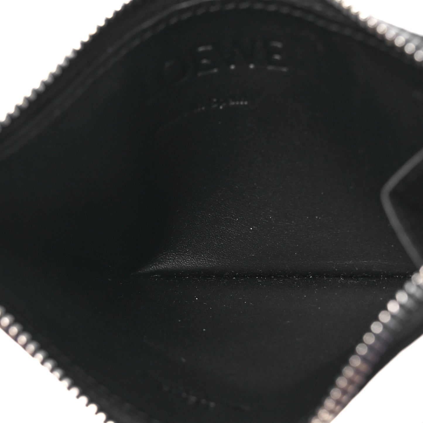 Calfskin Puzzle Colorblock Coin Card Holder Midnight