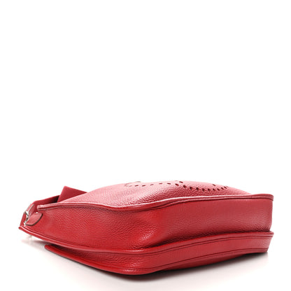 Hermes Taurillon Clemence Evelyne III PM Rouge Vif 4 of 10