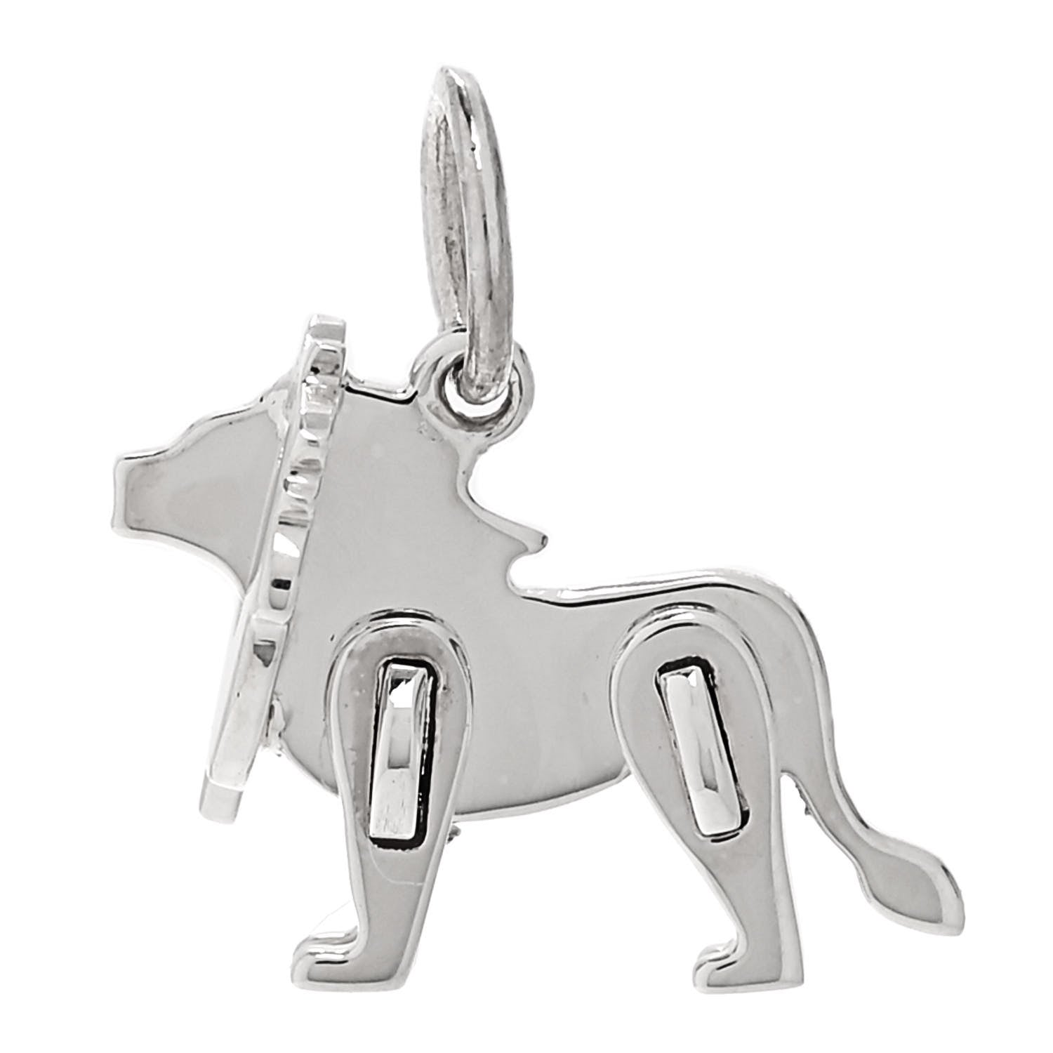 Tiffany Sterling Silver Save the Wild Lion Charm 1 of 5