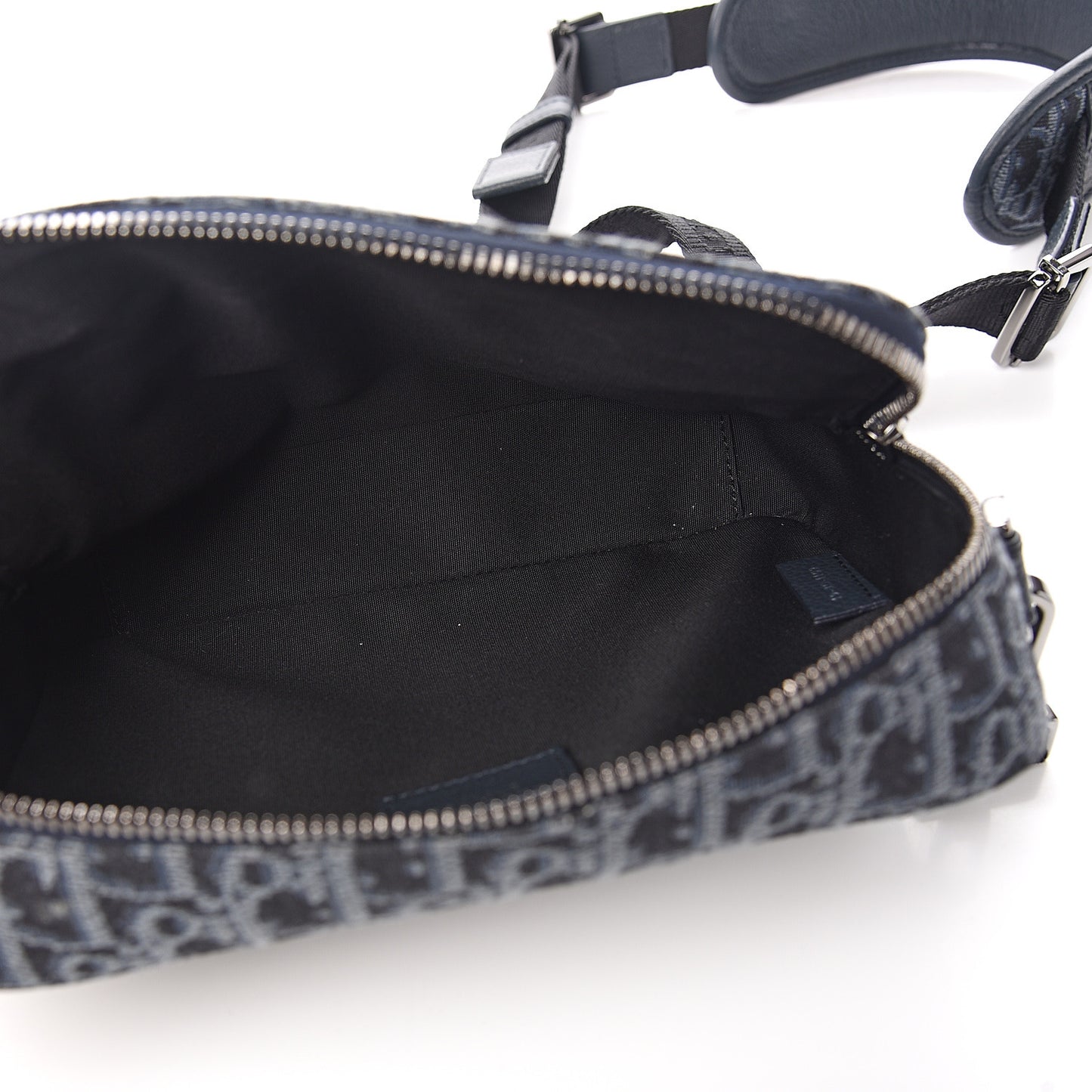 HOMME Oblique Jacquard Safari Messenger Navy Blue