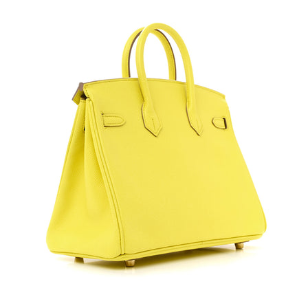 Hermes Epsom Birkin 25 Lime 3 of 11