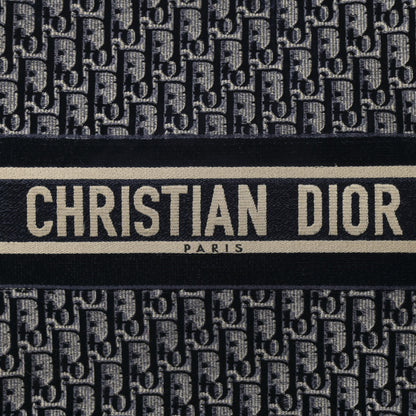 Christian Dior Oblique Velvet Book Tote Blue Multicolor 8 of 12