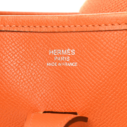 Hermes Epsom Evelyne II GM Orange 6 of 17