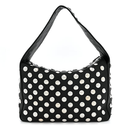 Khaite Pebbled Sport Calfskin Studded Elena Black 1 of 9