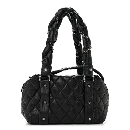 Chanel Distressed Lambskin Small Lady Braid Tote  Black 1 of 14