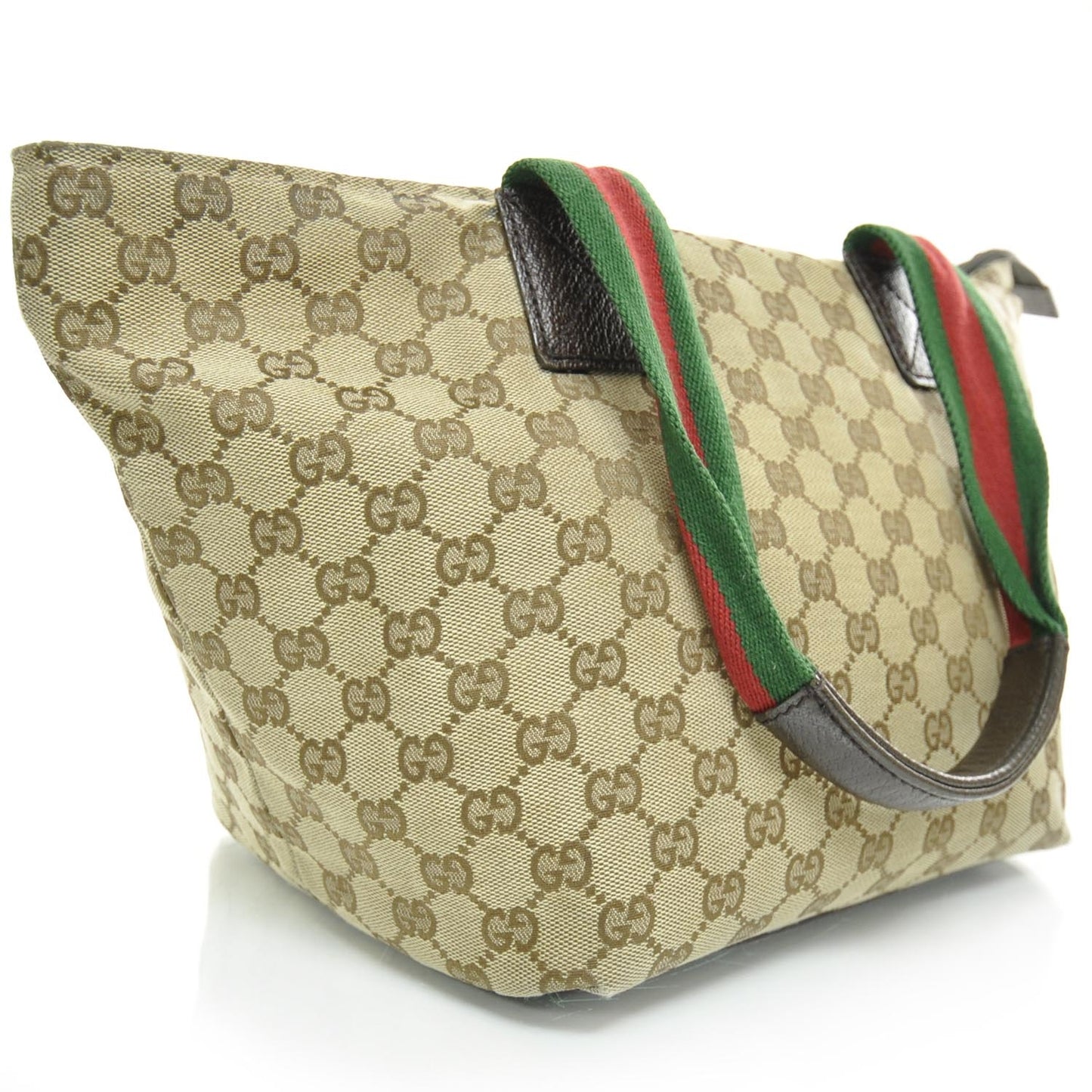 GG Monogram Medium Web Handle Bucket Tote