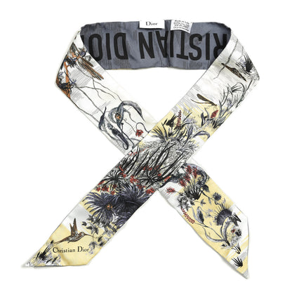 Christian Dior Silk Toile De Jouy Carnivora Mitzah Scarf 1 of 3