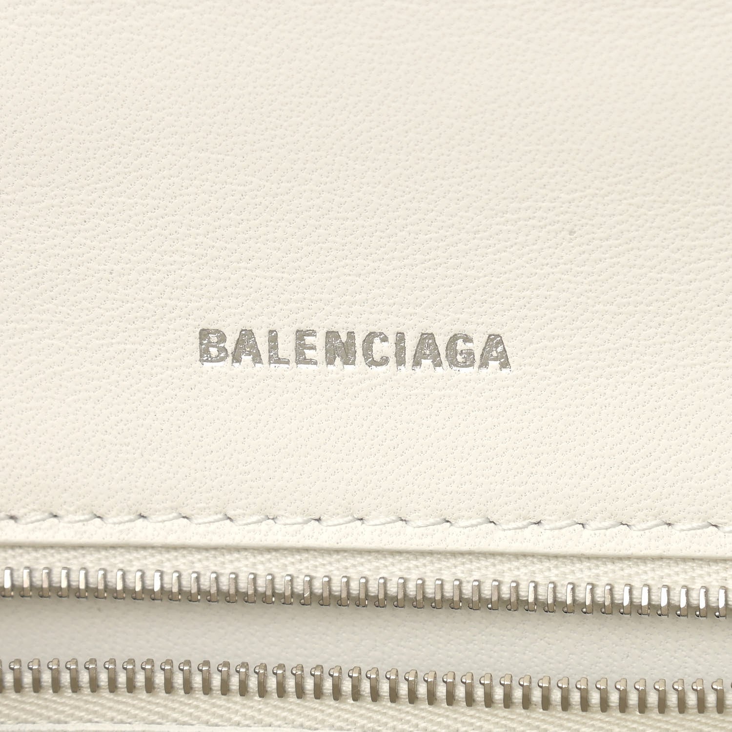 Balenciaga Grained Calfskin Small Hourglass Top Handle Bag White 10 of 10