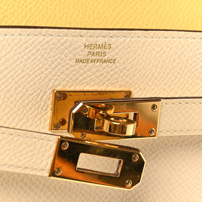 Hermes Epsom Verso Kelly Wallet To Go Nata Jaune Poussin 6 of 11