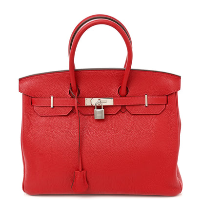 Hermes Togo Birkin 35 Rouge Casaque 1 of 14