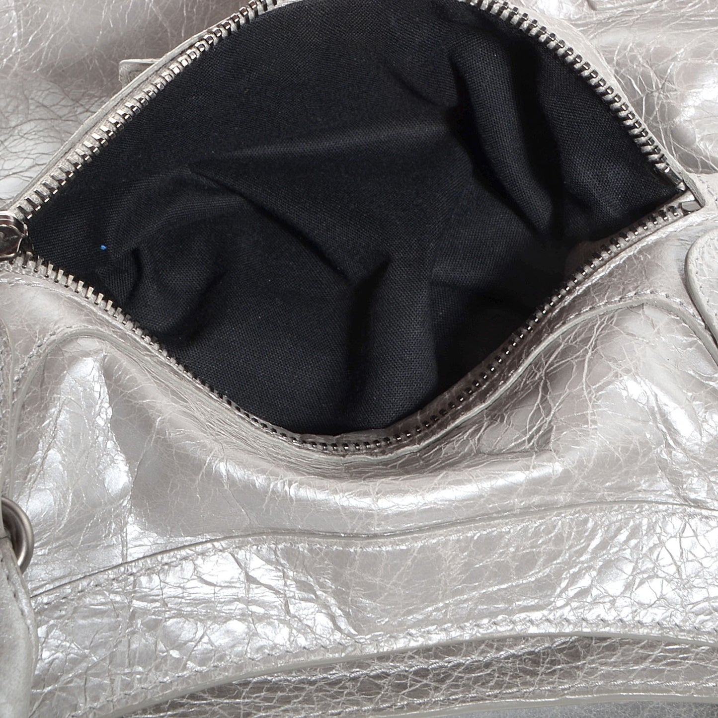 Agneau City Metallic Silver Hardware