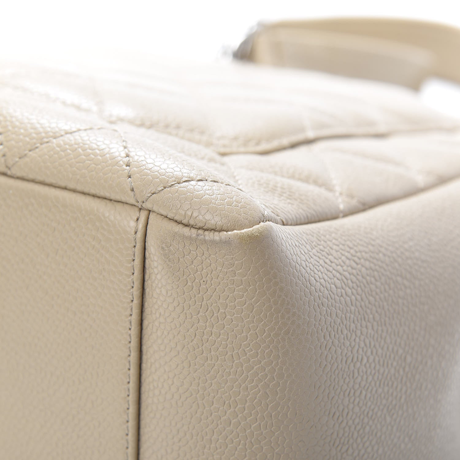 Chanel Caviar Quilted Grand Shopping Tote GST Beige Clair 10 of 12