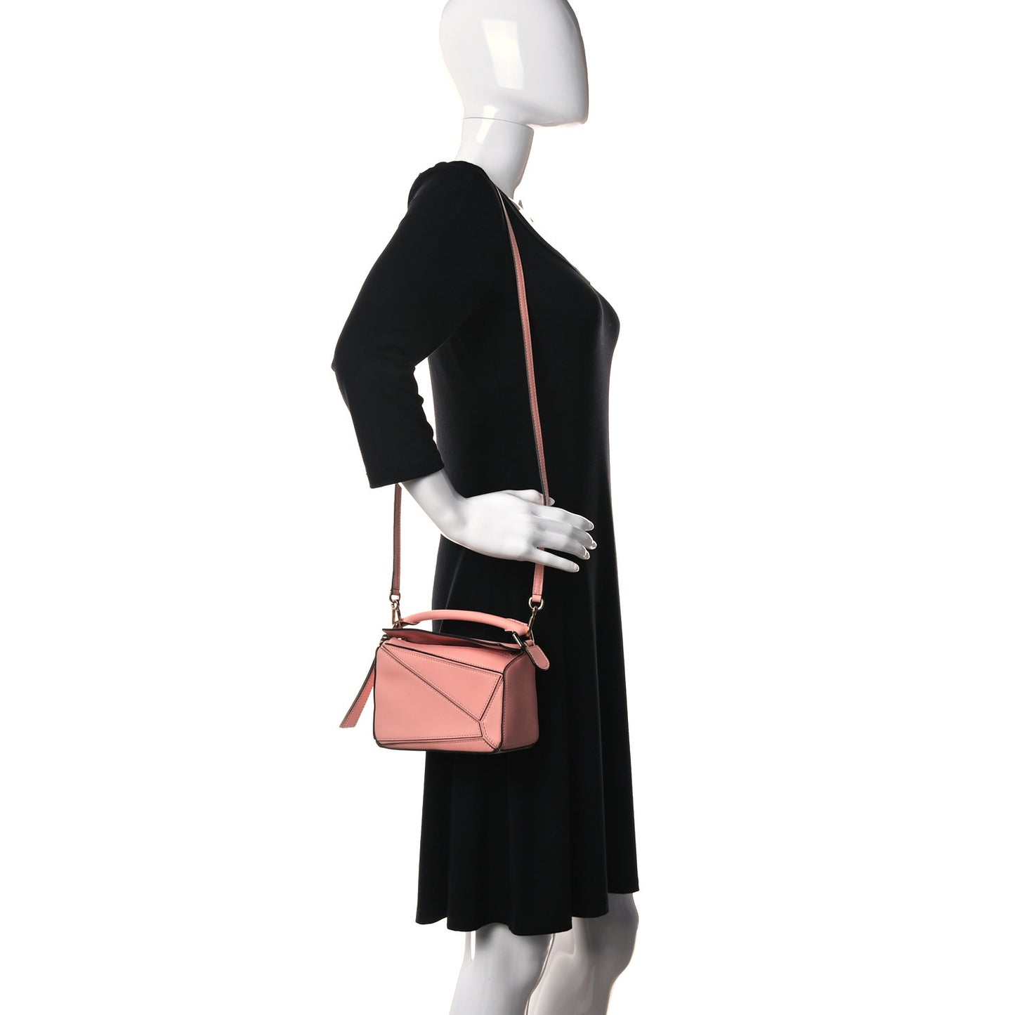 Calfskin Mini Puzzle Bag Pastel Pink
