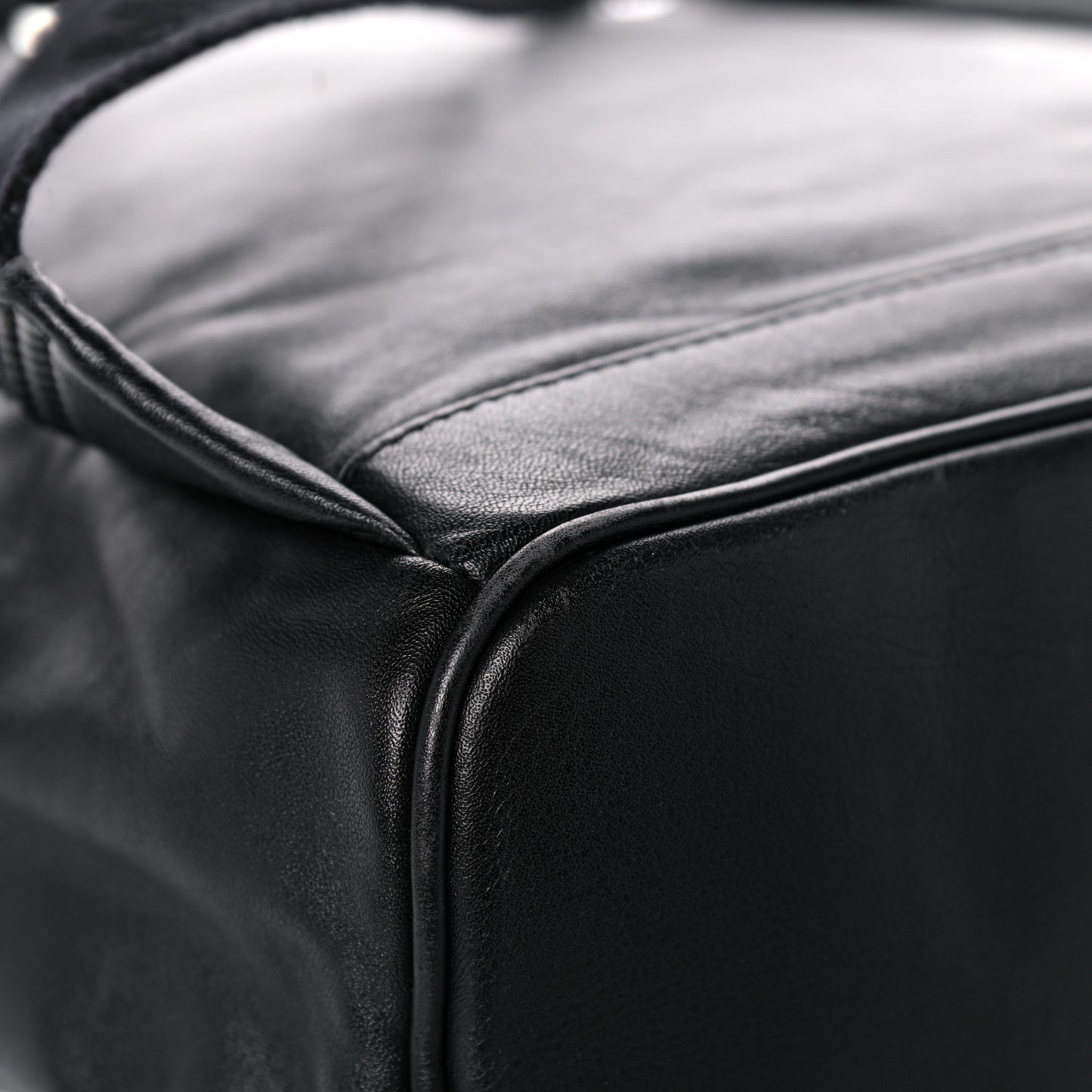 Calfskin Medium Studded Backpack Black