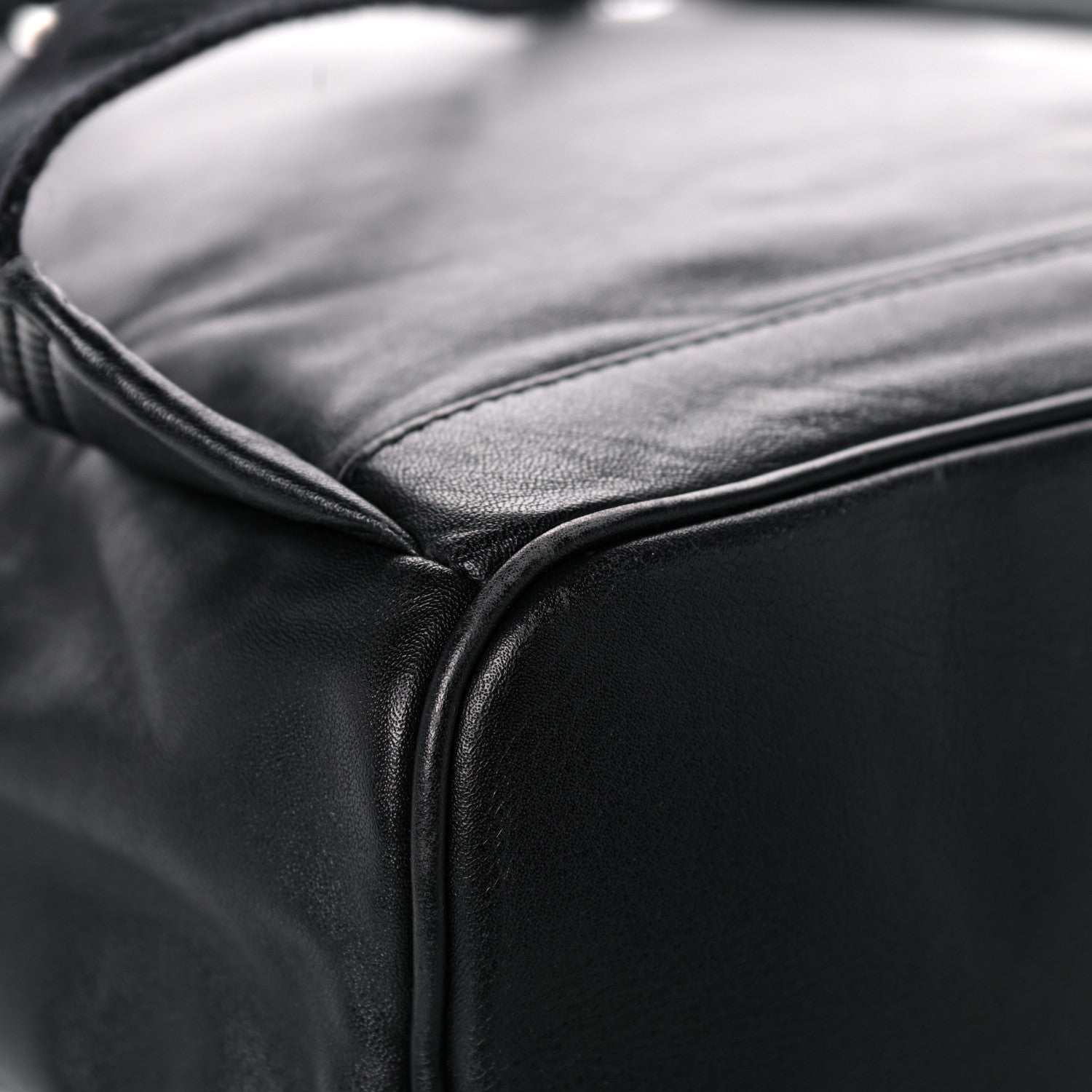 MCM Calfskin Medium Studded Backpack Black 10 of 15