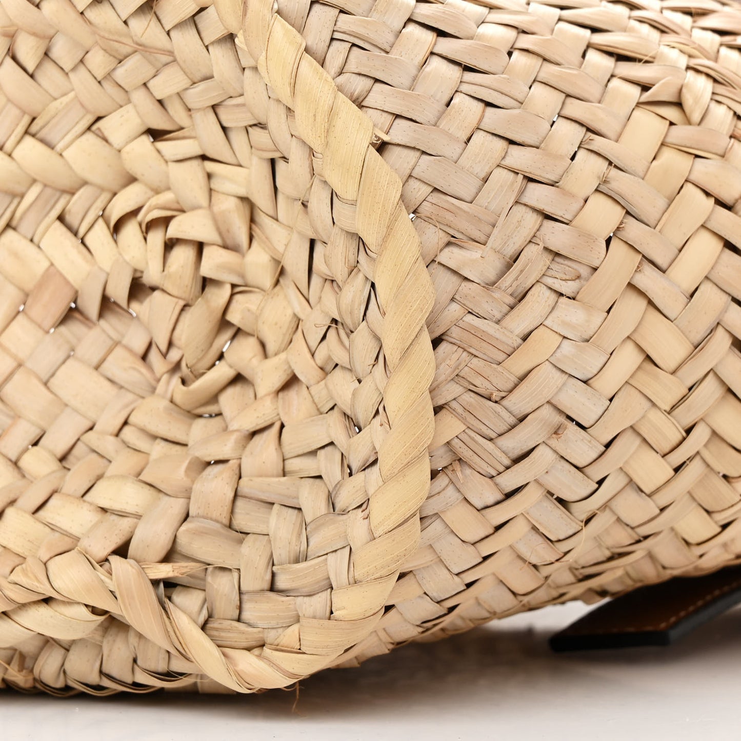 Raffia Small Basket Tote Bag Natural Tan