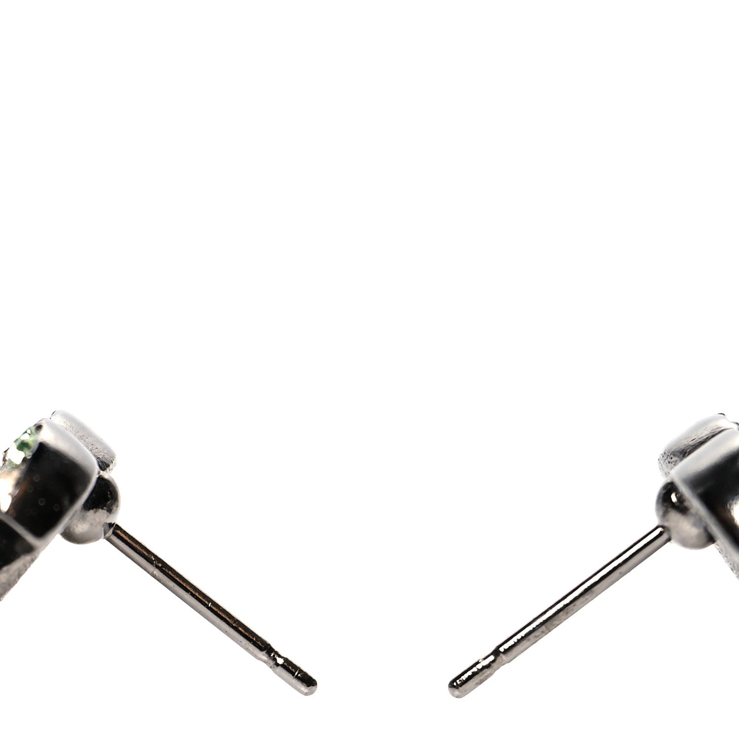 Chanel Ruthenium Crystal CC Earrings Multicolor 3 of 4