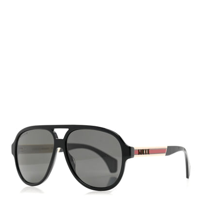 Gucci Aviator Web Sunglasses GG0463S Black 1 of 8