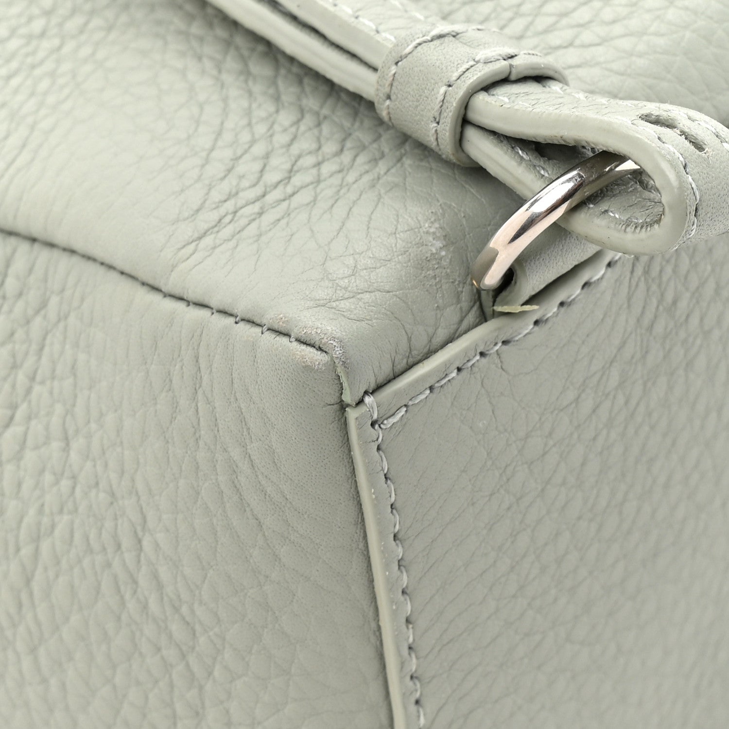 Loro Piana Grained Calfskin Extra Pocket L23.5 Backpack Eucalyptus 12 of 12