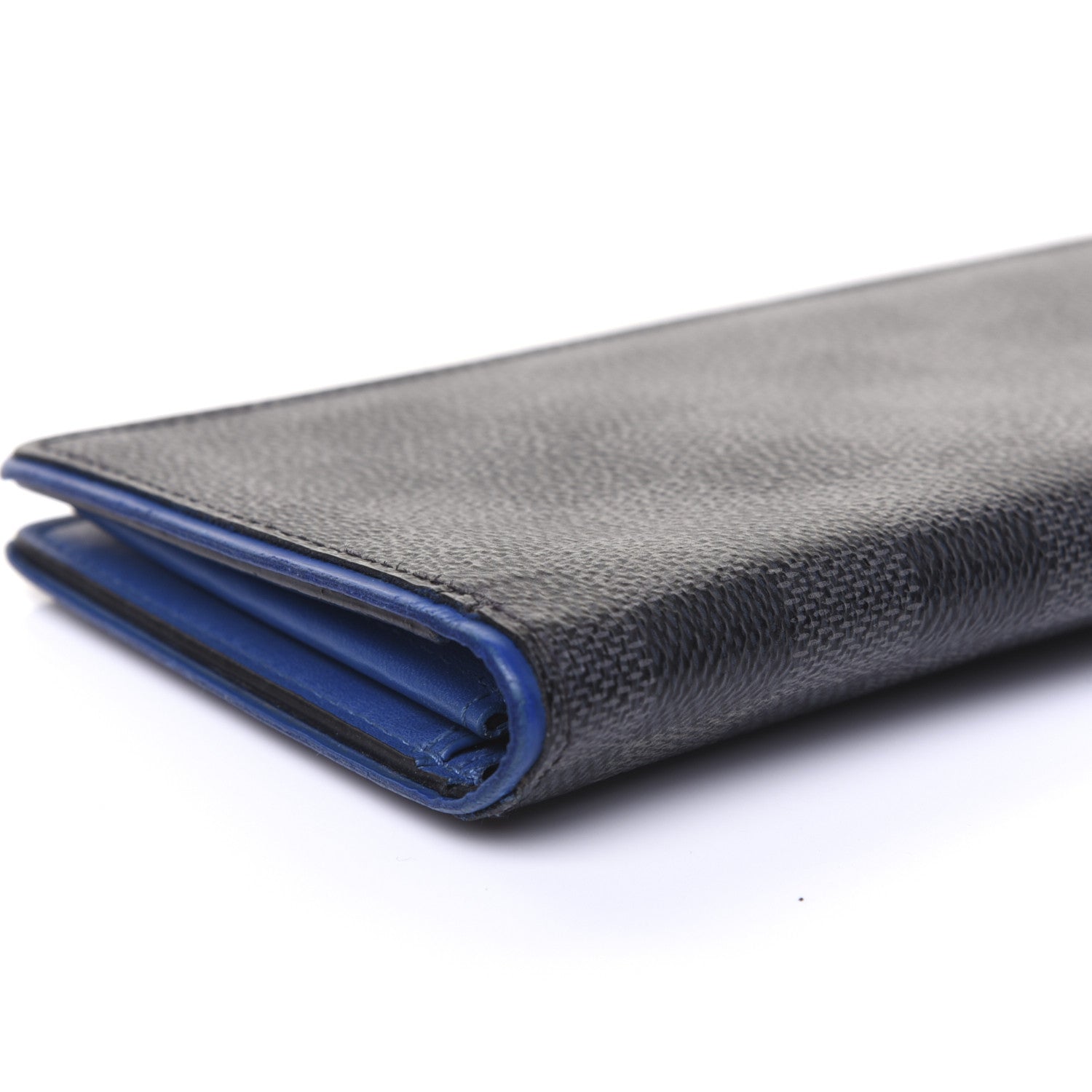 Louis Vuitton Damier Graphite Brazza Wallet Bleu Neon 6 of 13
