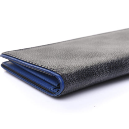 Louis Vuitton Damier Graphite Brazza Wallet Bleu Neon 6 of 13