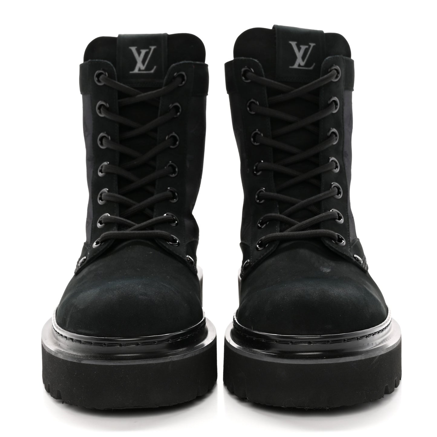 Suede Monogram Mens Flat Ranger Boots 9