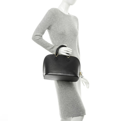 Louis Vuitton Epi Alma PM Black 2 of 7