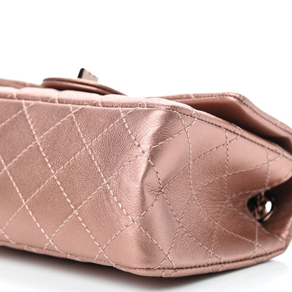 Chanel Metallic Grained Calfskin Quilted 2.55 Reissue Mini Flap Copper Pink 9 of 9